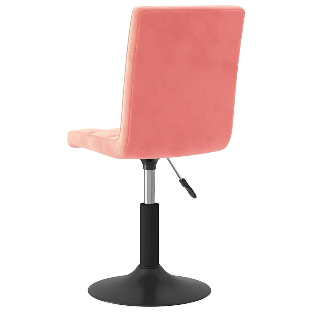 Sedie da Pranzo Girevoli 4 pz Rosa in Velluto 3089294