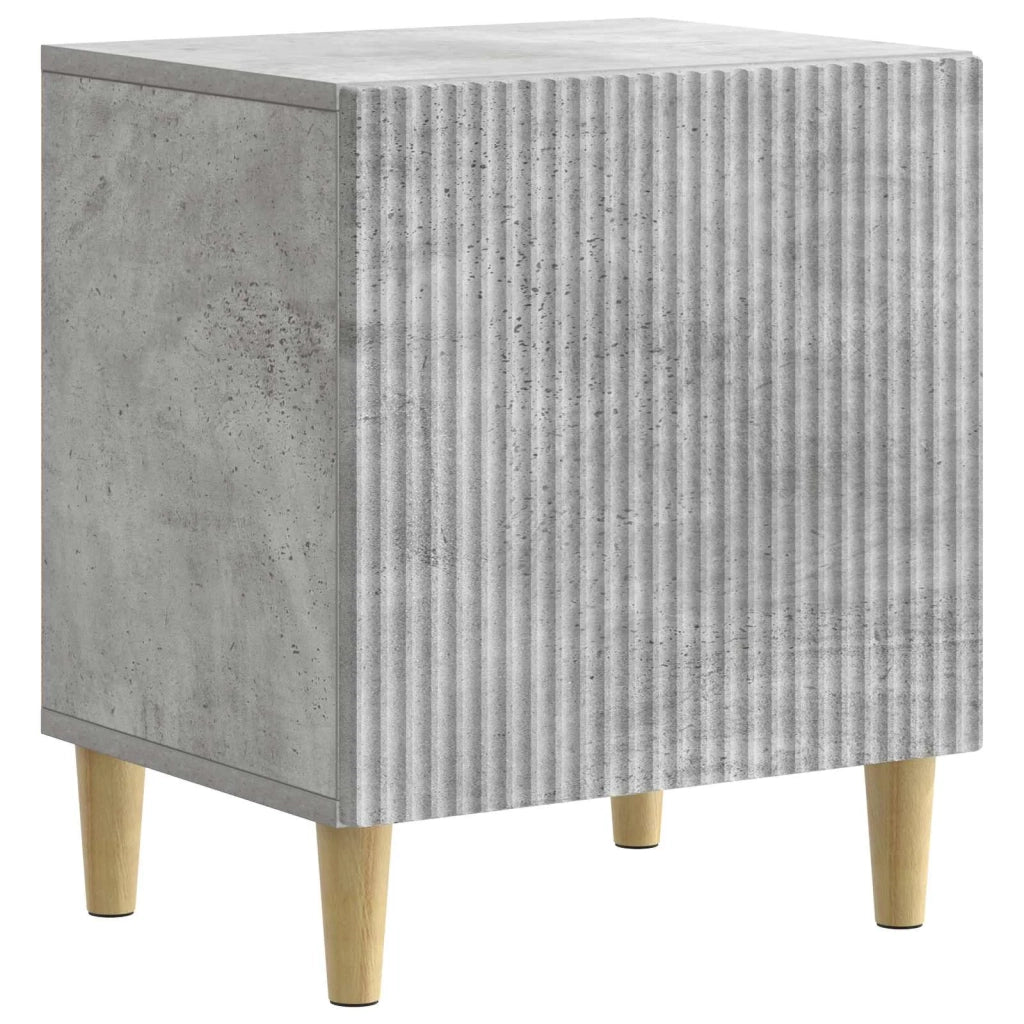 Armadio da Notte 2 pcs Grigio Cemento 43 x 34,5 x 50 cm