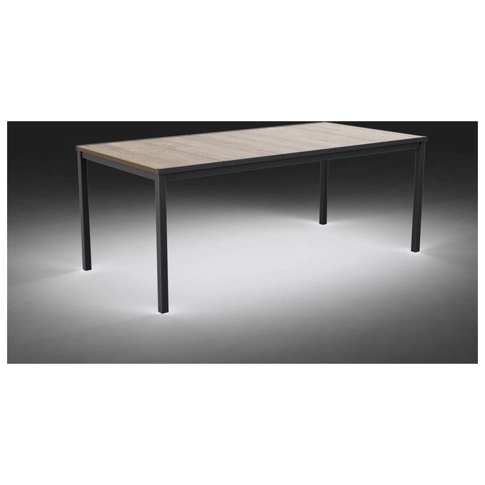 Keter 260574 tavolo da esterno Nero, Legno Forma rettangolare
