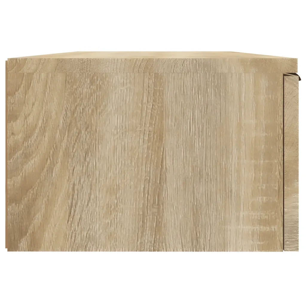 Mobiletto a muro dal design moderno con pratico spazio contenitivo 68 x 30 x 20 cm realizzato in legno composito di rovere Sonoma 02_0048001