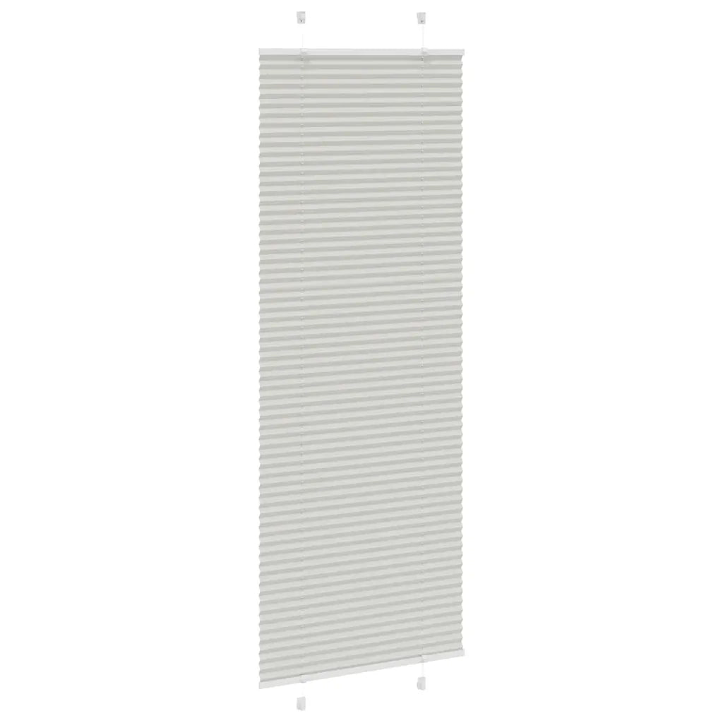 Tenda Plissettata Grigio Chiaro 80x200 cm Larghezza Tessuto 4015360