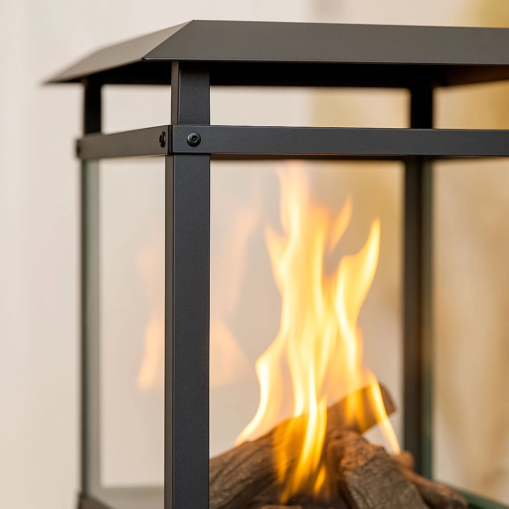 Stufa a Gas da Esterno Raven 8kW Riscaldatore a Propano con Copertura Nero