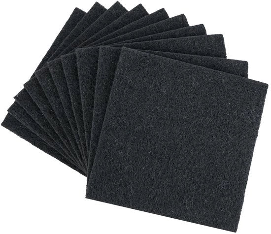 Filtro a carbone attivo per compost e gabbie da giardino | 10 pezzi | 125 mm