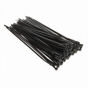 Trade Shop - Set 100pz Fascette Serracavo Autobloccanti In Nylon Nero 4.8mm X 250mm 48-250-n -
