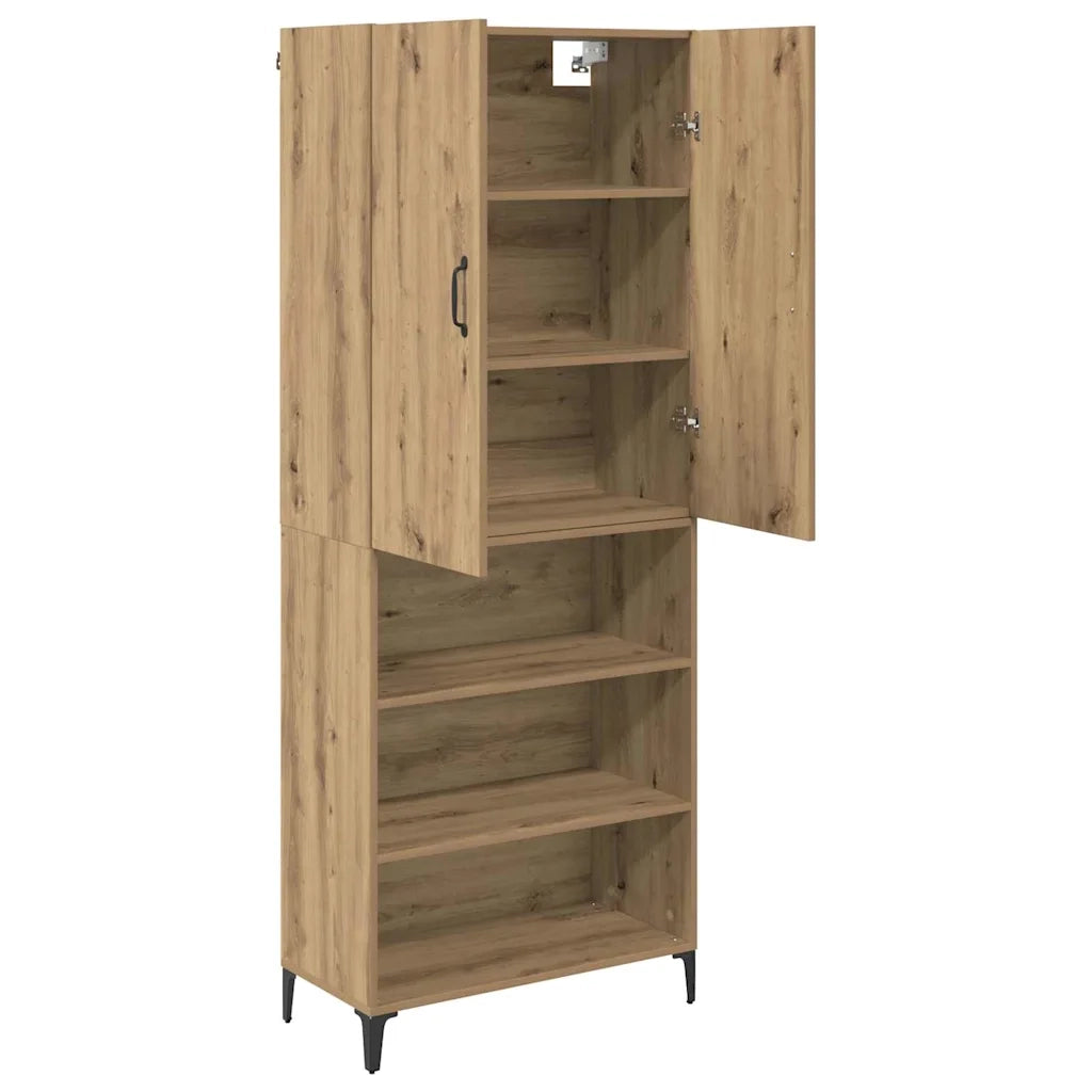 Credenza-Buffet-Armadio da cucina Rovere artigianale 69,5 x 34 x 180 cm 430243