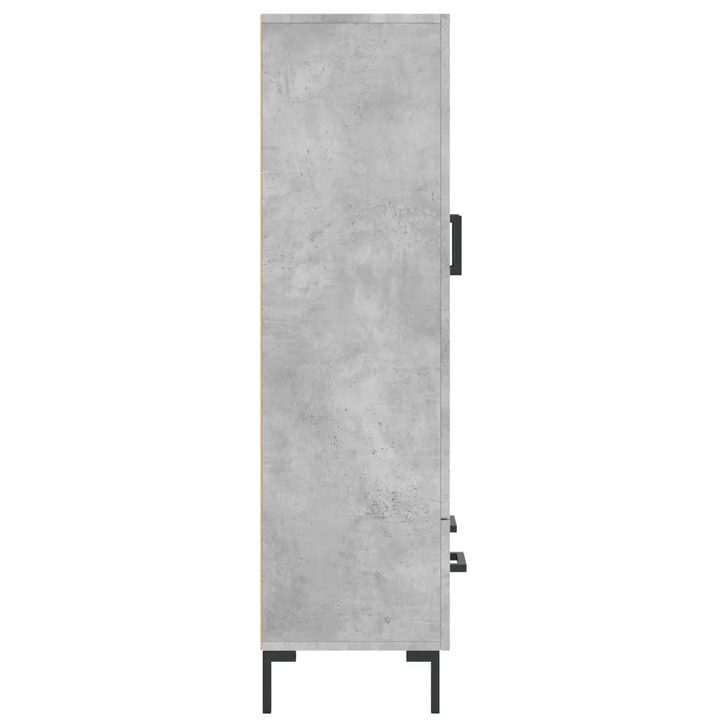 Credenza | Madia | Buffet da pranzo | Armadio da pranzo Grigio Cemento 69,5x31x115 cm in Legno Multistrato