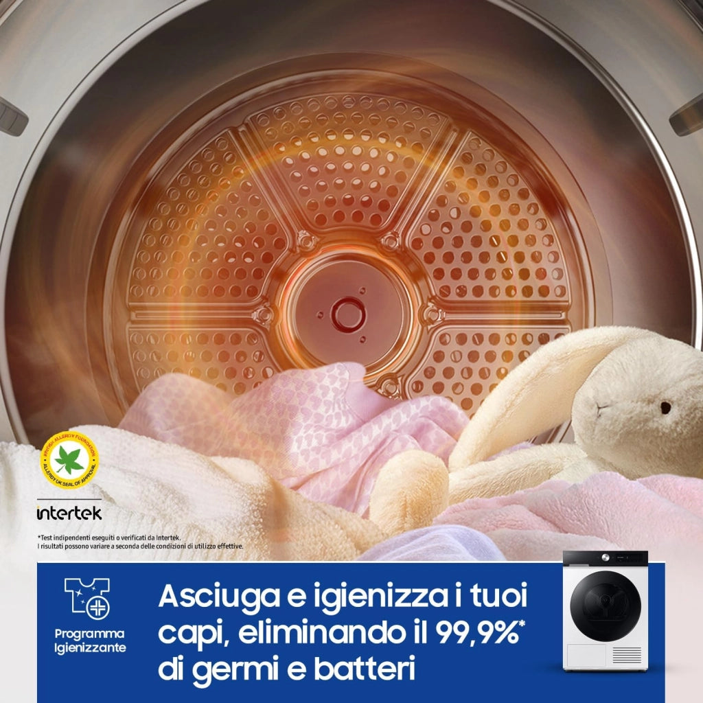 Samsung DV90DB7845GE asciugatrice Libera installazione Caricamento frontale 9 kg Bianco