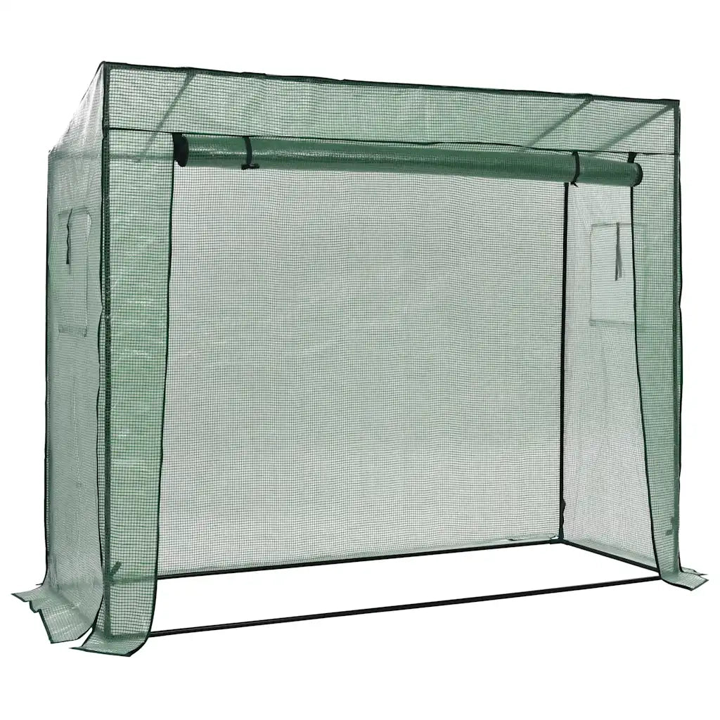 Serra passante con porta a cerniera e finestra ventilata 200 x 80 x 173 cm acciaio verde 02_0045931