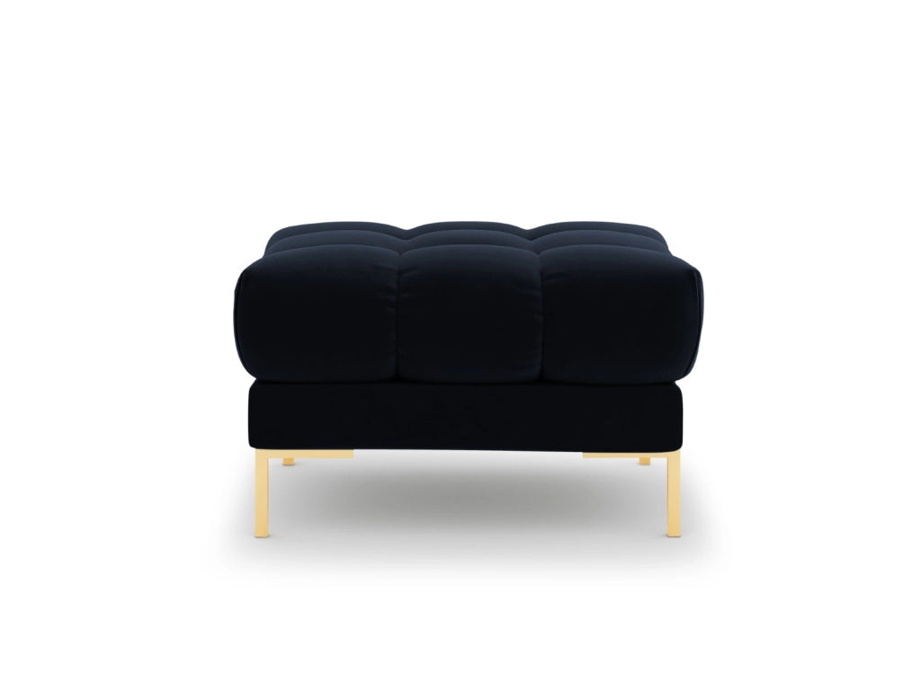 Cosmopolitan Design - Pouf "Bali" in velluto blu scuro 