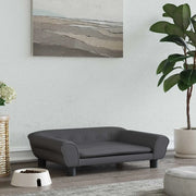 Lettino per Cani Grigio Scuro 70x48x22 cm in Velluto 172014