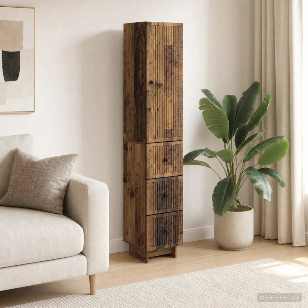 Set di armadi 2 pcs Legno antico 33 x 34,5 x 90 cm 3416392