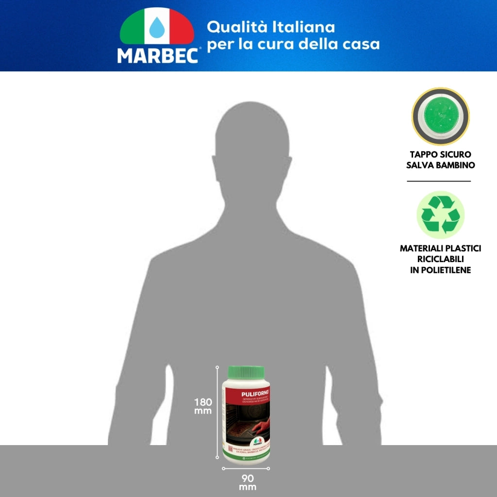 Kit Pulizia Forno e Barbecue, sgrassante e disincrostante, facile da usare Marbec KIT FORNO E BARBECUE