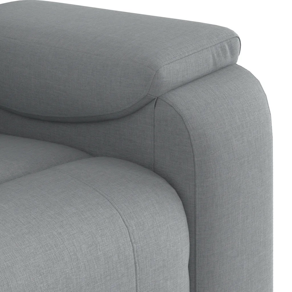 Divano Sedia-Poltrona Reclinabile in Tessuto Grigio Chiaro 873975