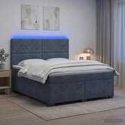 Letto box spring con materasso Grigio Scuro 180 x 200 cm 3455151