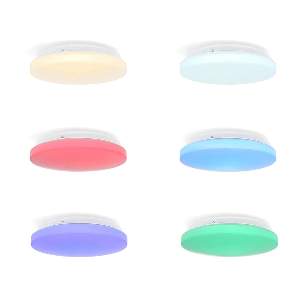 Plafoniera rotonda RGB Wi-Fi intelligente IP44 1820lm 6500k Bianco Nedis