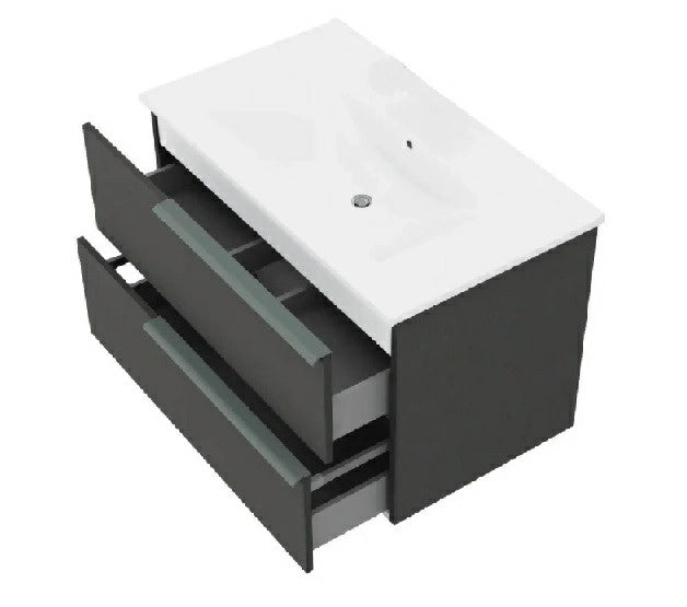 MOB.BAGNO  80CM OIKOS LINO 2CASS +SPECCHIO +FARETTO - SAVINI