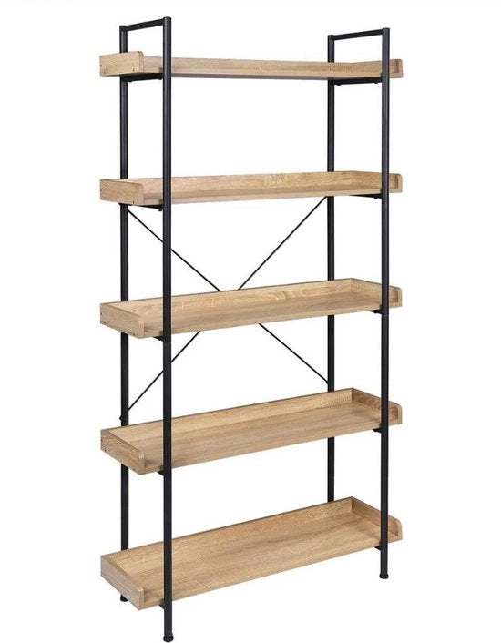 Libreria Industriale - Libreria per Bambini - Cassetto - Cassetto per Libri - 91 x 25,5 x 173 cm