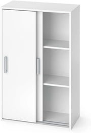 Armadio multifunzione Falk, Bianco, 68 x 108.5 cm, adatto per la conservazione salvaspazio di indumenti