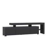 Porta TV in legno "Beliz" - 192 x 37 x 53 cm - Antracite