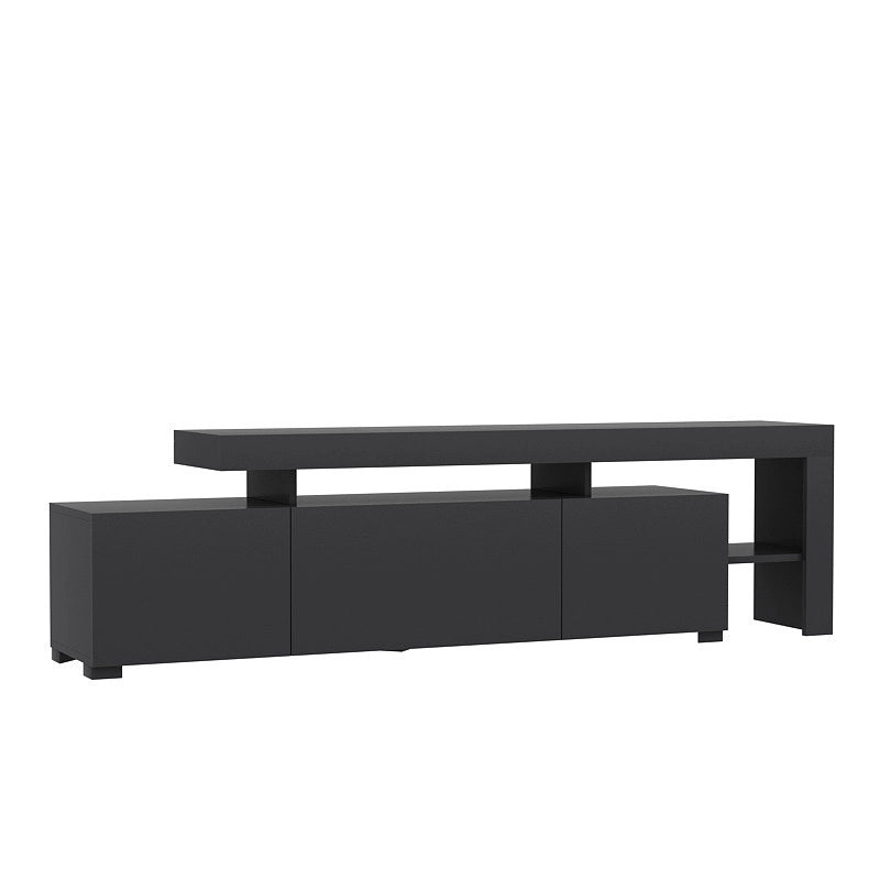 Porta TV in legno "Beliz" - 192 x 37 x 53 cm - Antracite
