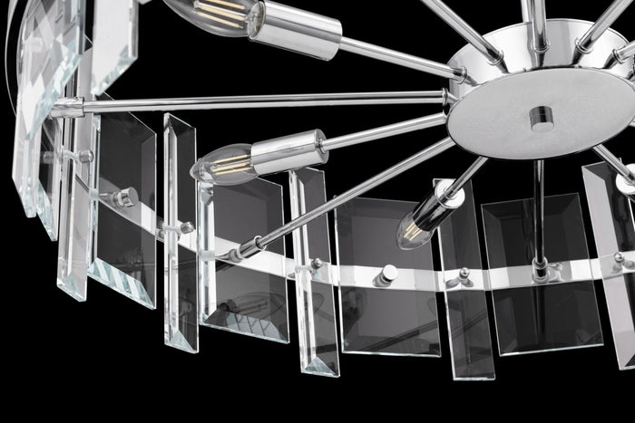 Lampada pendente Modern in Metallo Cerezo Cromo