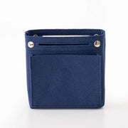Tas per donna, organizzatore di make-up, tas per mano, tas per inserire, adatto per borsa a secchiello, borsa Anjou (blu scuro)