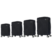 Set 4 Valigie Trolley Viaggio Force Black 46 + 56 +66 + 76 cm