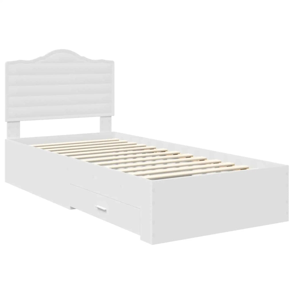 Struttura del letto Bianco 90 x 190 cm Legno multistrato 3413657