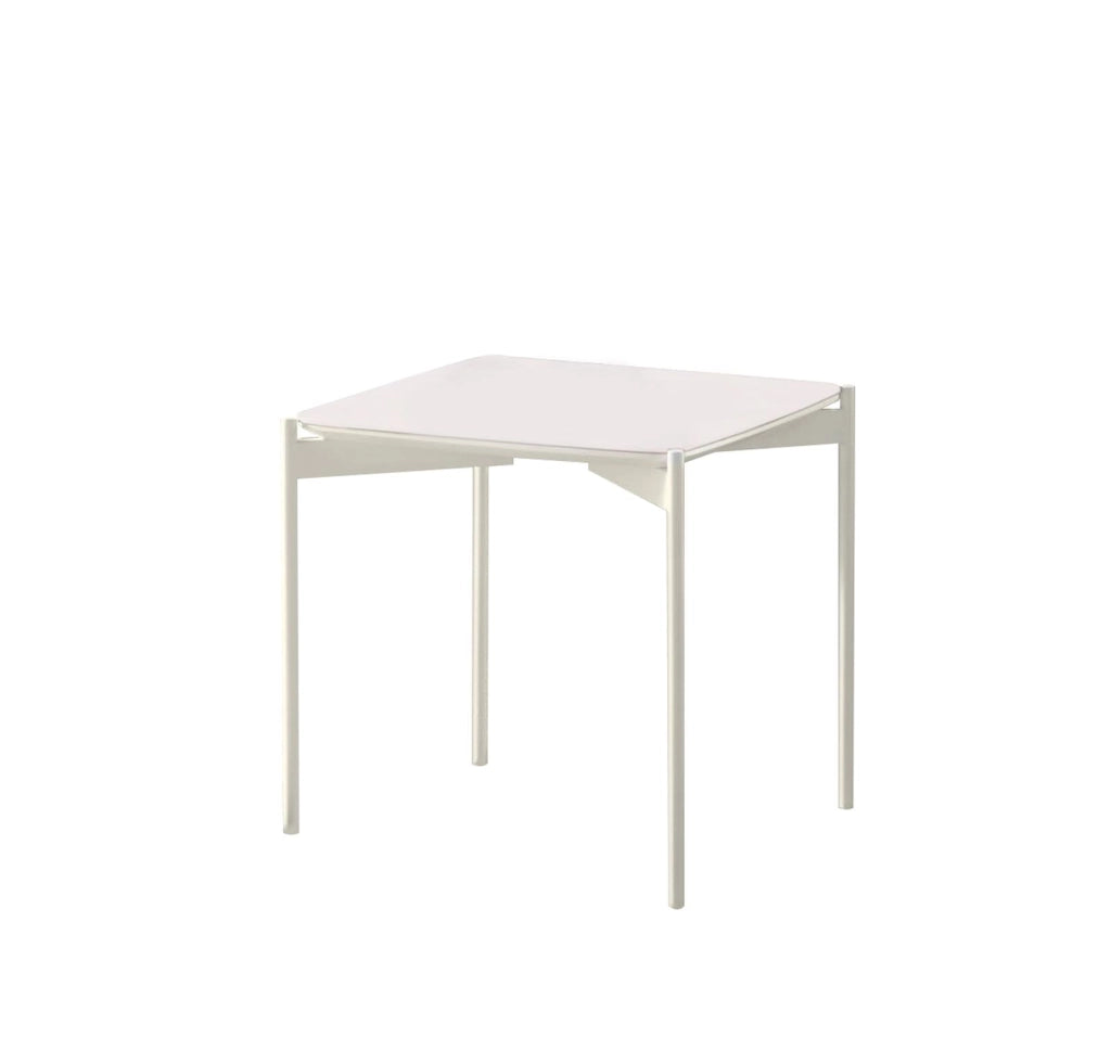 Ivy - Tavolino (45 x 45 x 45h) in Ceramica Bianca