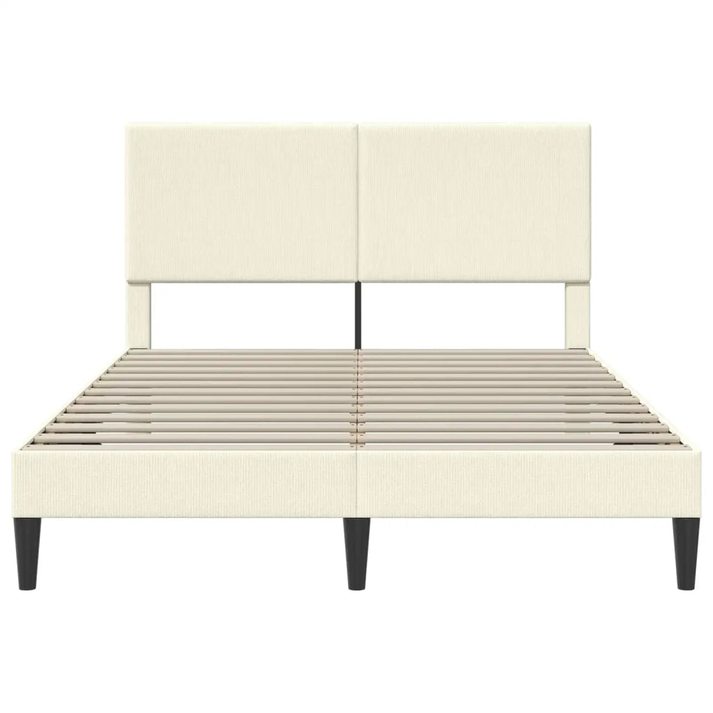 Struttura del letto Crema 120 x 190 cm Tessuto in Cords 42027722