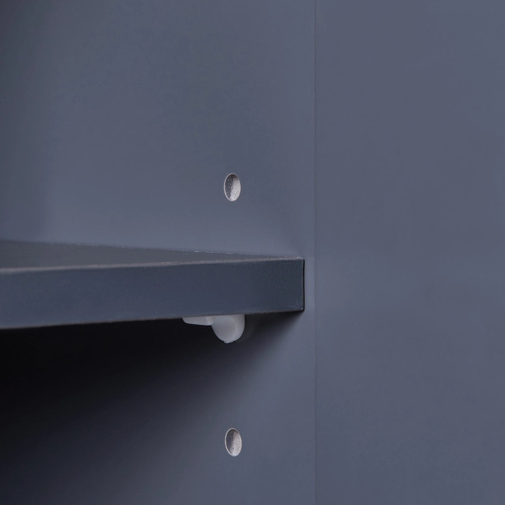Armadietto Pensile da Bagno Overath 60x30x30 cm Grigio [en.casa]