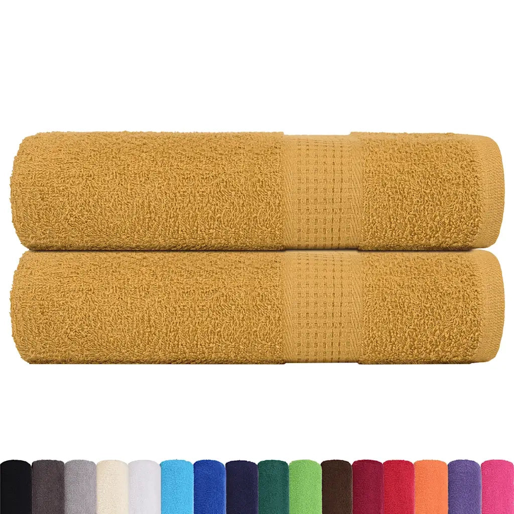 Asciugamani FROGN 2 pz Oro 50x100 cm 360 g/m² 136806