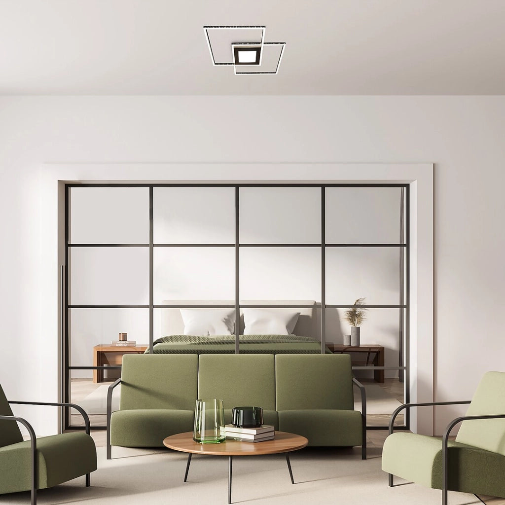 Plafoniera LED Rabalux Casimir nero opaco 57cm 40W