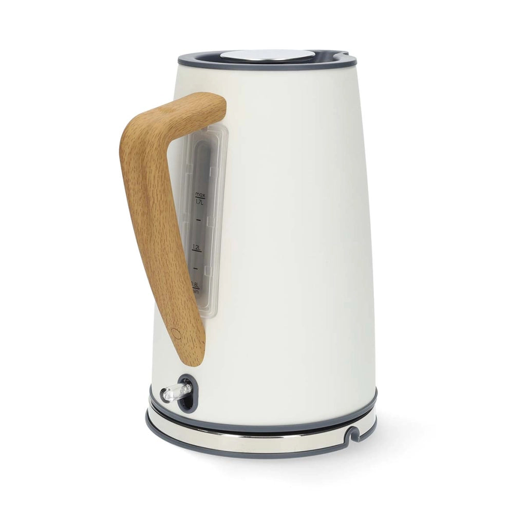 Bollitore elettrico Soft Touch da 1,7 l 2200 W con regolatore Strix Bianco Nedis