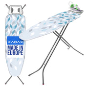 Asse da stiro KADAX 120x38 cm, pieghevole, da tavolo, con supporto per ferro da stiro.