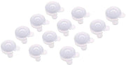Fermo Doccia in Plastica - 12 Pezzi - Fermo Doccia per Doccia Spessa - Fermo Doccia - Dimensione 34 mm - Fermo Doccia Manuale - Fermo Doccia per Doccia