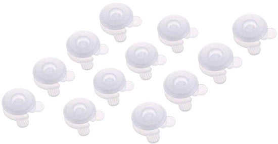 Fermo Doccia in Plastica - 12 Pezzi - Fermo Doccia per Doccia Spessa - Fermo Doccia - Dimensione 34 mm - Fermo Doccia Manuale - Fermo Doccia per Doccia