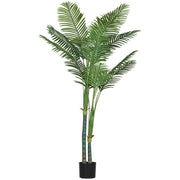 Palma Areca artificiale ¨C zephmum ¨C verde, vaso in plastica, 180 cm