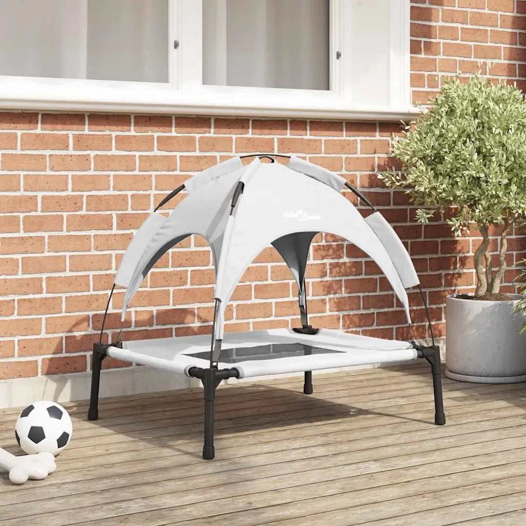 Letto per Cani Grigio Argento 76 x 62 x 70,5 cm Acciaio 42008174