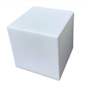 Tavolino Luminoso Solare da Giardino Autoricaricabile 50x50x50 cm in Polietilene Sined Cuby Bianco