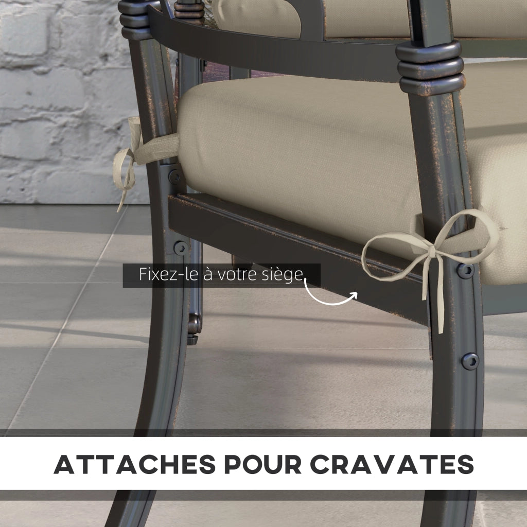 Set di 4 cuscini per sedie ¨C zephmum ¨C beige 47x47 cm