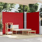 Tenda da Sole Laterale Retrattile Rossa 180x600 cm 318005