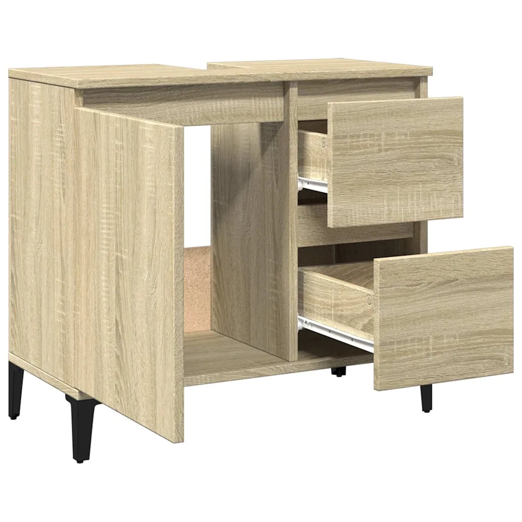Armadietto da Bagno | Armadio da bagno Rovere Sonoma 65x33x60 cm Legno Multistrato