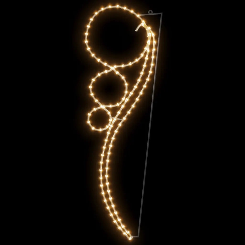 Stringhe Luci a Forma di Palle 12pz Bianco Caldo 111,5x35x4,5cm 3154331