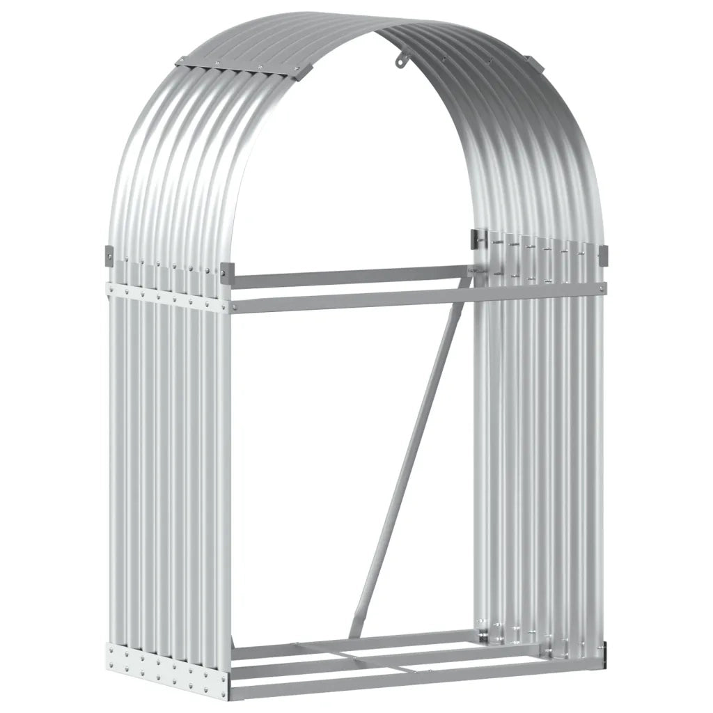 Portaceppi Argento 80x45x120 cm in Acciaio Zincato CFW9762817