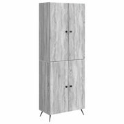 Set di armadi 2 pcs Sonoma grigio Legno ingegnerizzato