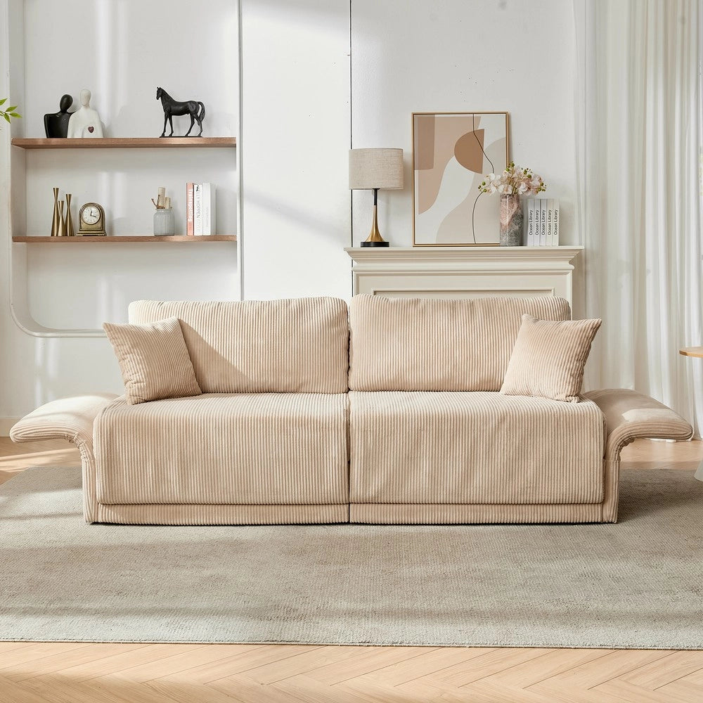 Divano letto ¨C Minimal ¨C tessuto grigio 140x200cm