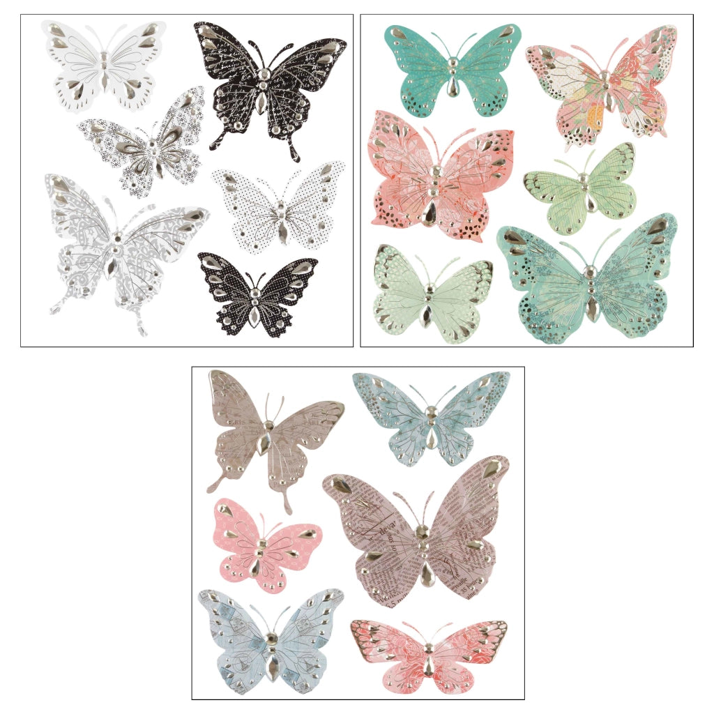 6 Stickers Farfalla