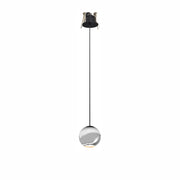 Lampada a Sospensione Sferica Bora 8,5W 36º 3000K Argento - Faretto LED da Soffitto ad Alta Resa Cromatica CRI>93 - Beneito & Faure