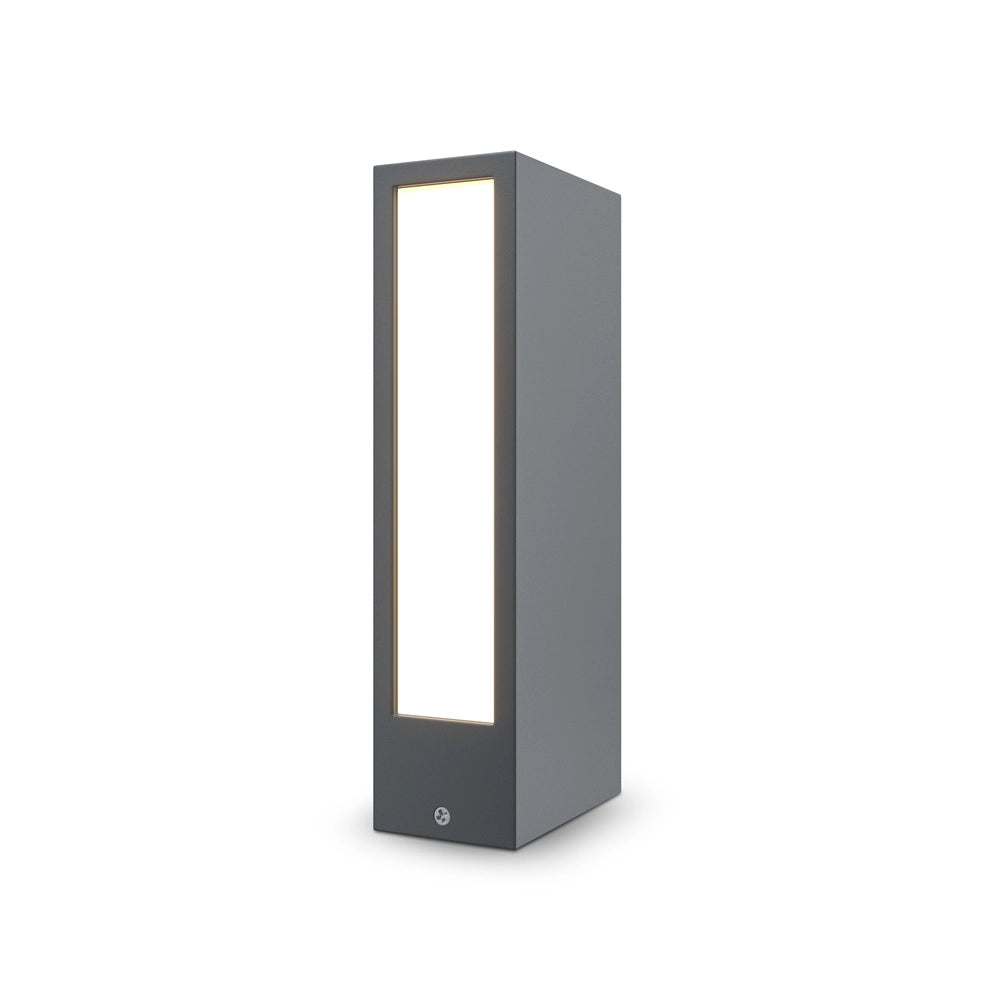 Lampada Da Terra Moderna Da Esterno Metallo Grafite Luce Led 6W Ip65